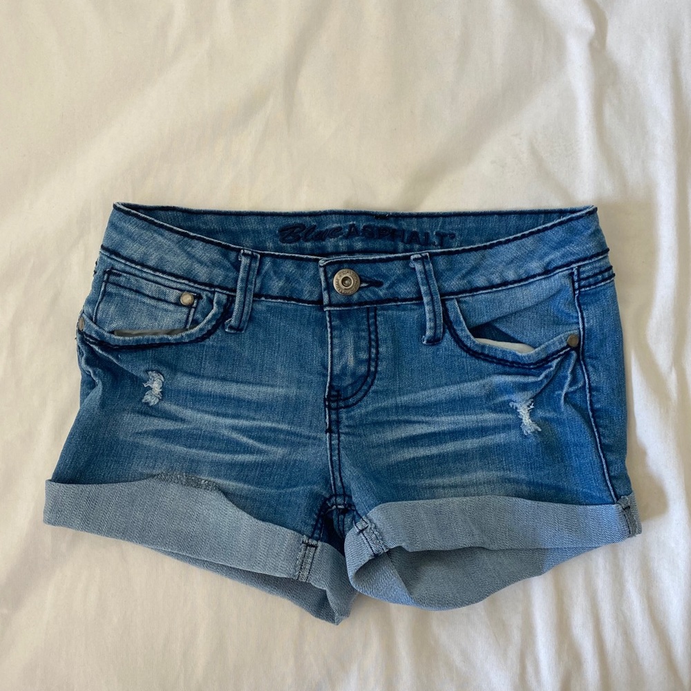 denim shorts